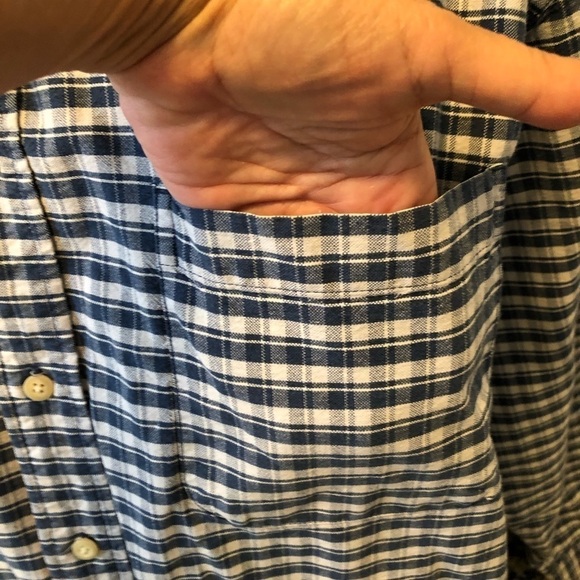 Eddie Bauer 100% cotton MENS BUTTON UP LONG SLEEVE - Picture 2 of 8